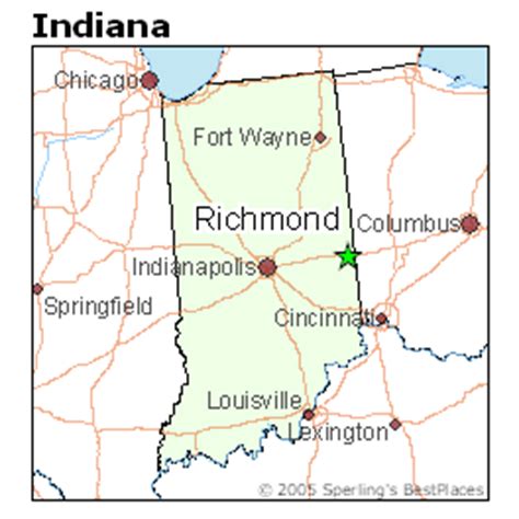 where is richmond indiana on the map|where is richmond indiana located.